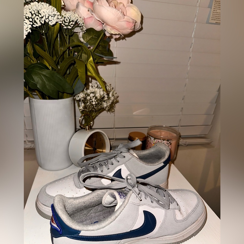 Red, Blue, White jordan 1 low’s